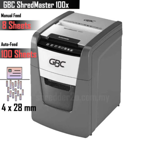 GBC Shredmaster 100x autofeed shredder